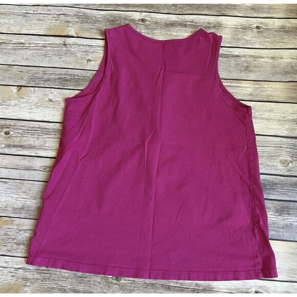 Lands End Pink Tank Top L (14) - Picture 6 of 6